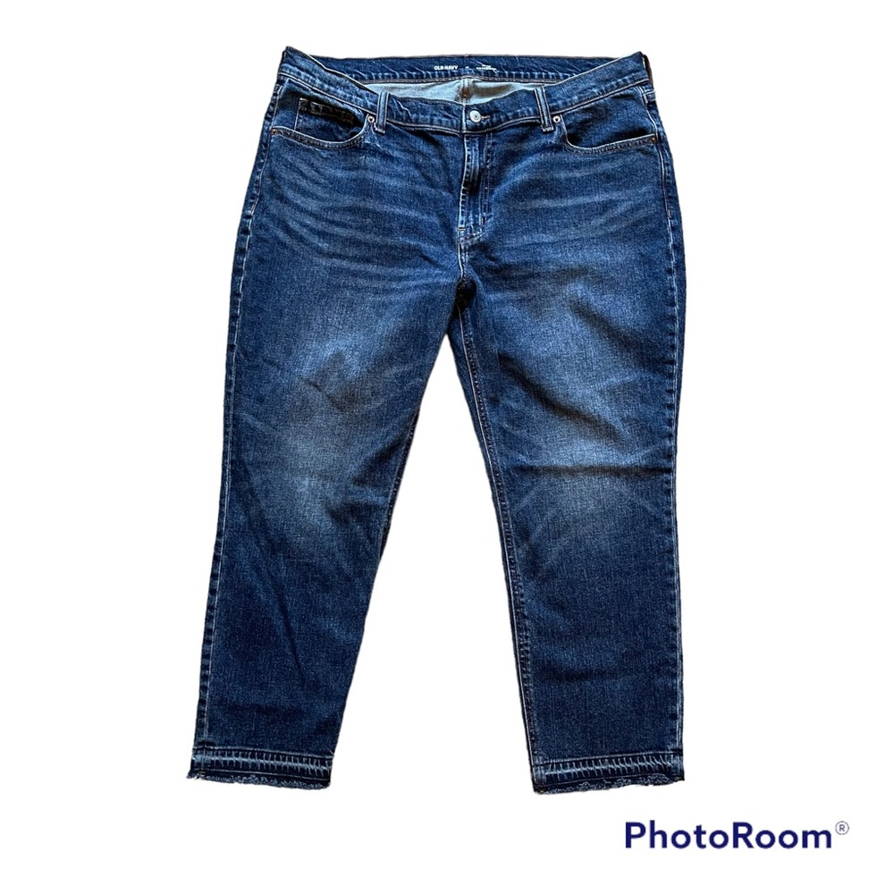 old navy ripped hem boyfriend jeans | womens 16